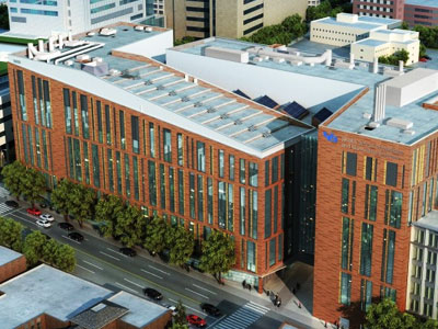 Aerial view of UBuffalo Medical Building