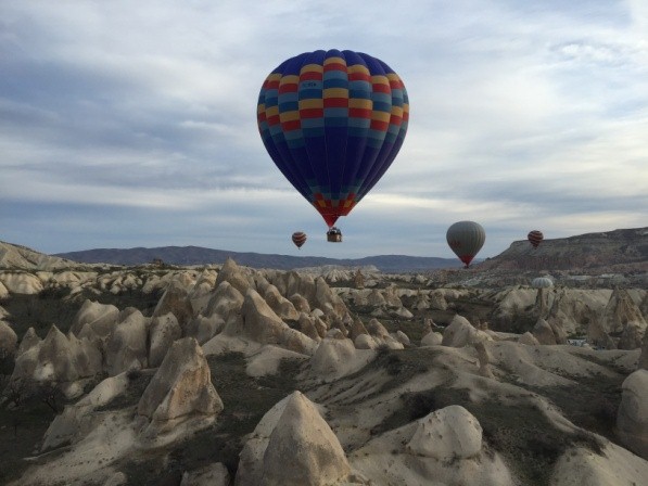 turkey - balloon over fairy chimneys